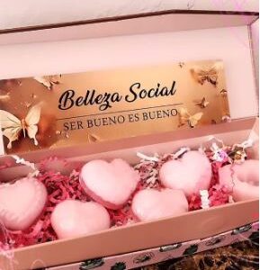 Pink Heart Soap Set